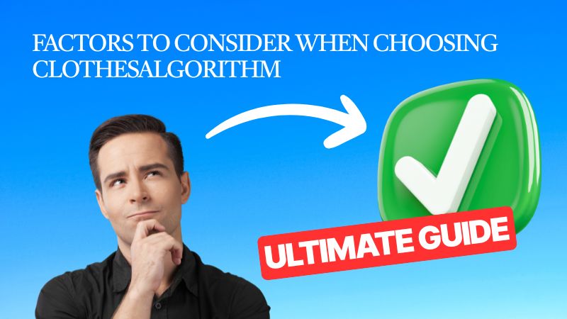 actors to Consider When Choosing Clothes