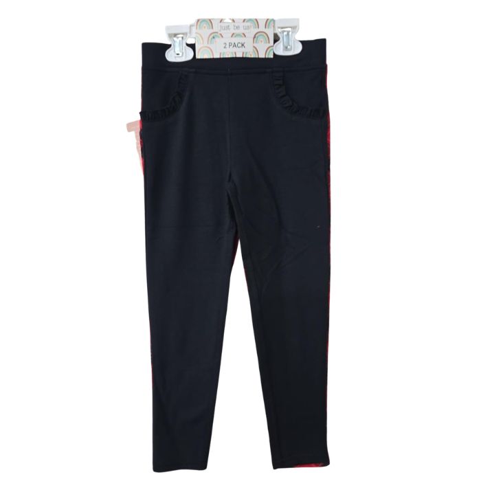 Girls 2 pcs pack lycra terry jeggings (2)