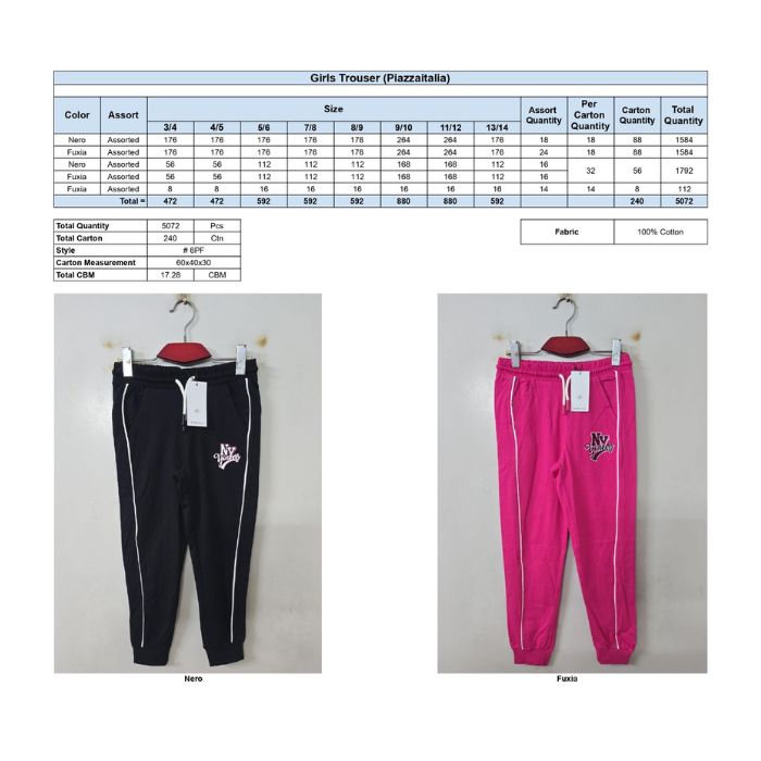 Girls S_J knit trouser