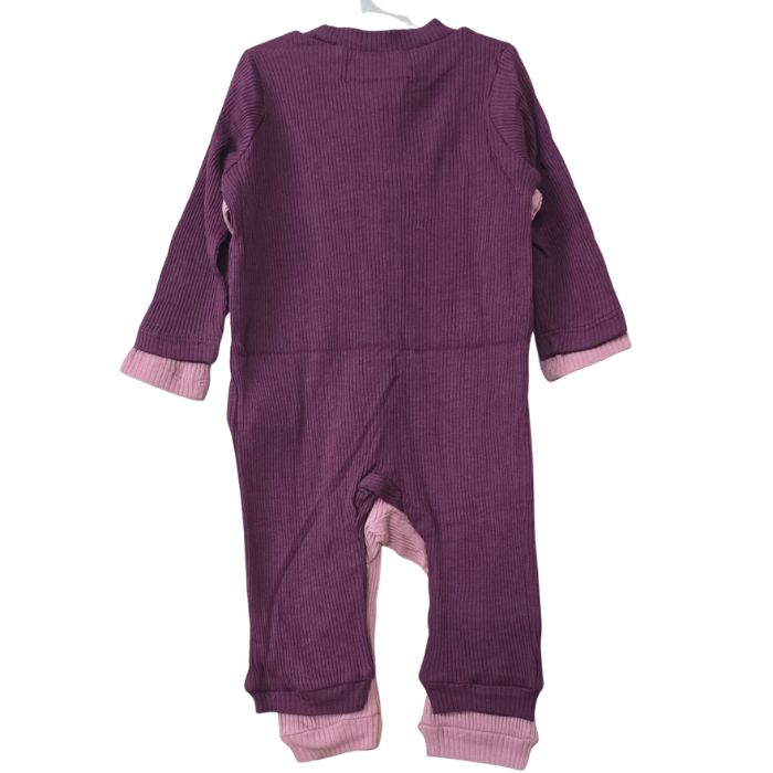 Kid’s 100% cotton 3×4 rib (2 pcs hanger pack ) romper (3)